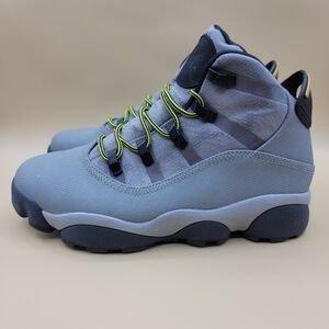 Nike Jordan 6 Ring Winterized Men's Boots Size 7 Grey Black Yellow Womens Sz 8.5